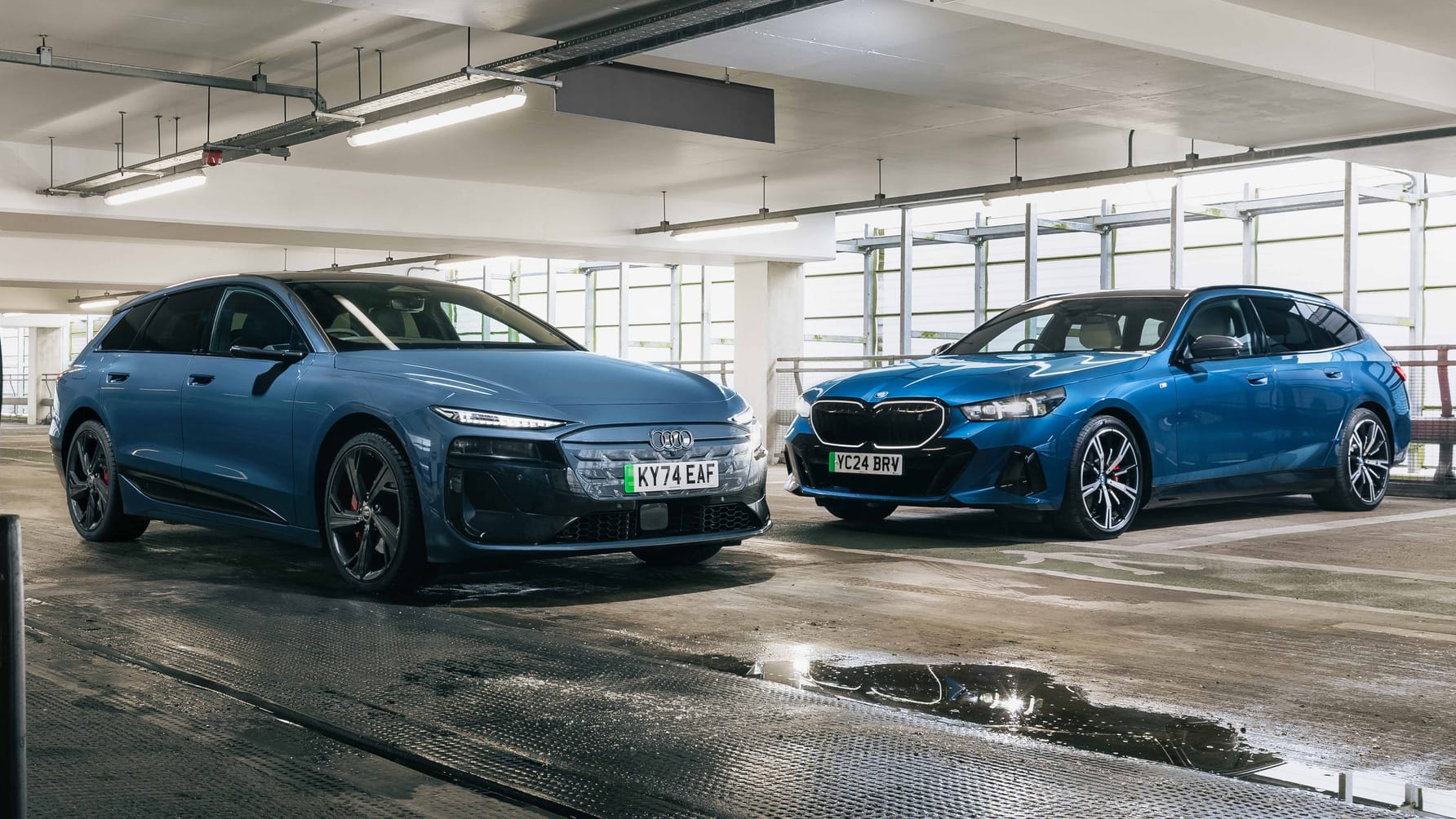 Battle of the electric estates: BMW i5 Touring vs Audi A6 e-tron Avant ...